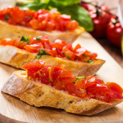 fresh bruschetta