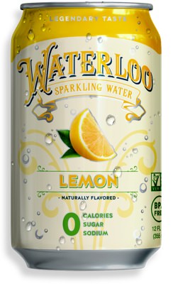 sparkling water Waterloo lemon flavor