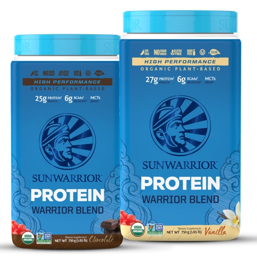 Sunwarrior Protein Shakes Chocolate Vanilla