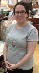 Kellie with anniversary t-shirt