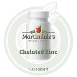 100 tablets chelated zinc supplement