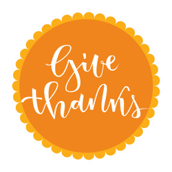 give thanks at Thanksgiving Day