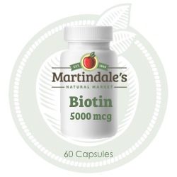 5000 mcg capsules of Biotin