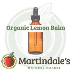 organically grown lemon balm liquid supplement