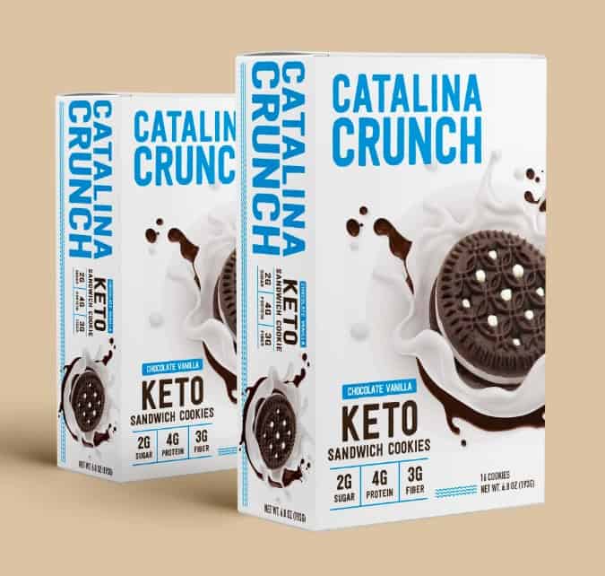 box of catalina snacks plant-based cookies