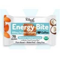 plant-based, gluten-free, and dairy-free energy snack that is alternative to coffee
