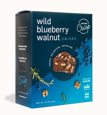 wild blueberry walnut gluten-free buckwheat crackers