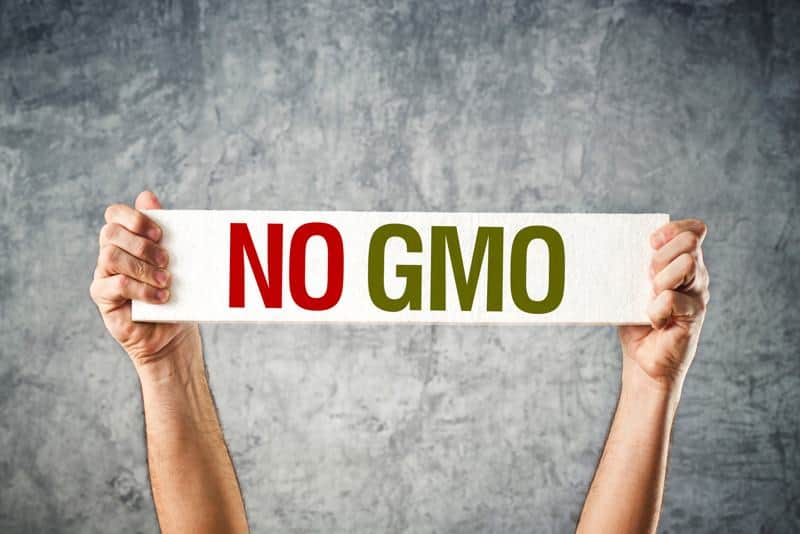 Banner reading non-gmo