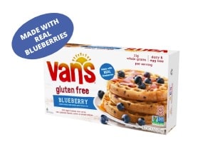 gluten-free, dairy-free, egg-free, real blueberry waffles