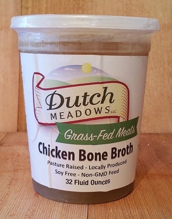 local, pasture raised, soy free, non-GMO fed bone broth