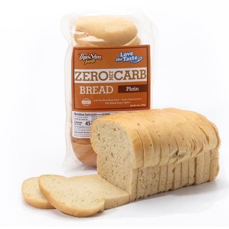 High fiber, low calorie bread with zero net carbs