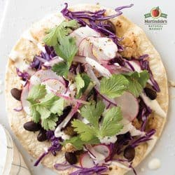 Crispy and crunchy chicken tostadas