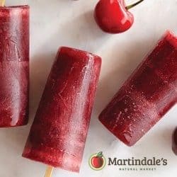 Refreshing Cherry Popsicles with Basil