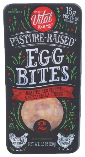 red pepper and cheese egg bites