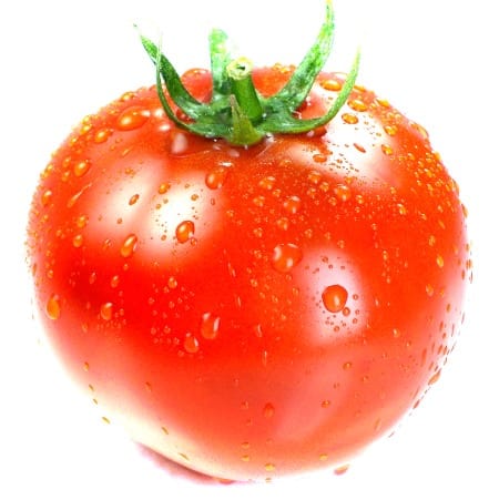 fresh red juicy tomato with lycopene