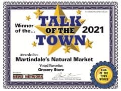 Martindale's Natural Market winner talk of the town