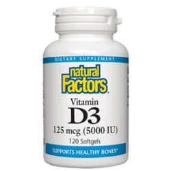 5000 IU vitamin D3 softgels
