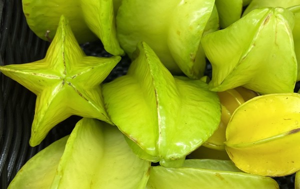 Delicious and refreshing starfruit