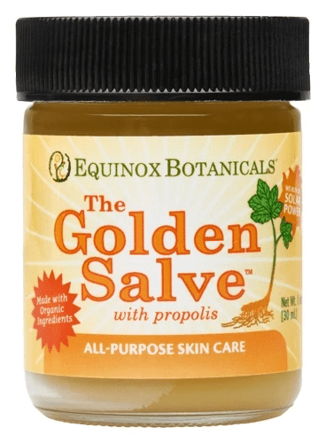Herbal wound care - Golden Salve with propolis from Equinox Botanicals