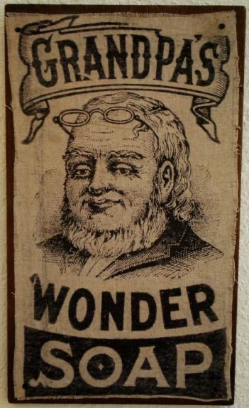 Historical Packaging for Grandpa's Pine Tar Wonder Soap