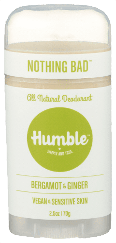 All natural deodorant from humble, in bergamot ginger
