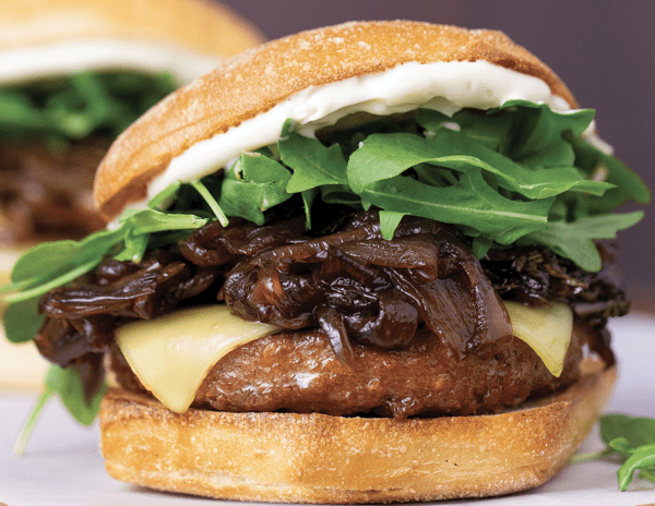 The mouth-watering results of this Beyond Burger recipe.