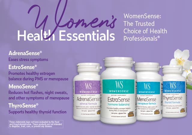 women's supplements for stress, hot flashes, thyroid, and PMS