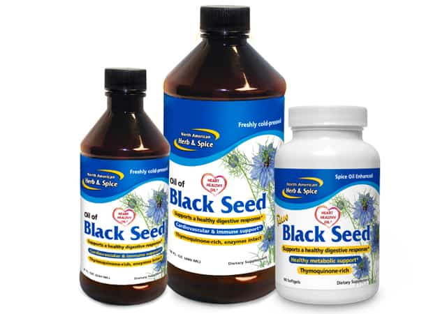 thymoquinone black seed oil liquid and softgels