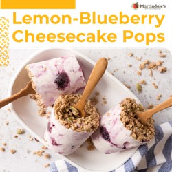 lemon berry cheesecake pops