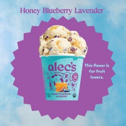 Alec's Honey Blueberry Lavender Ice Cream