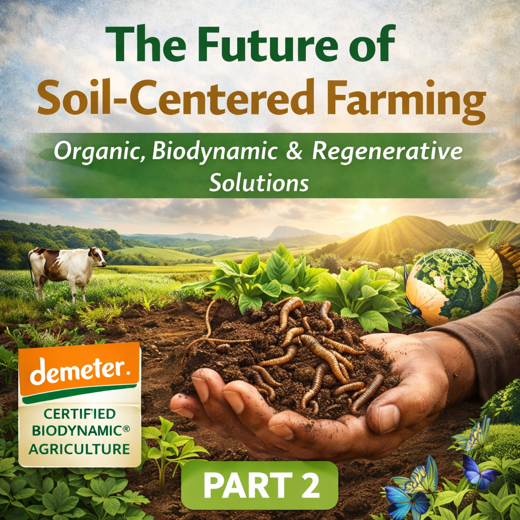 organic, biodynamic, and regenerative farming